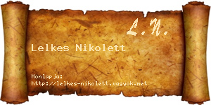 Lelkes Nikolett névjegykártya